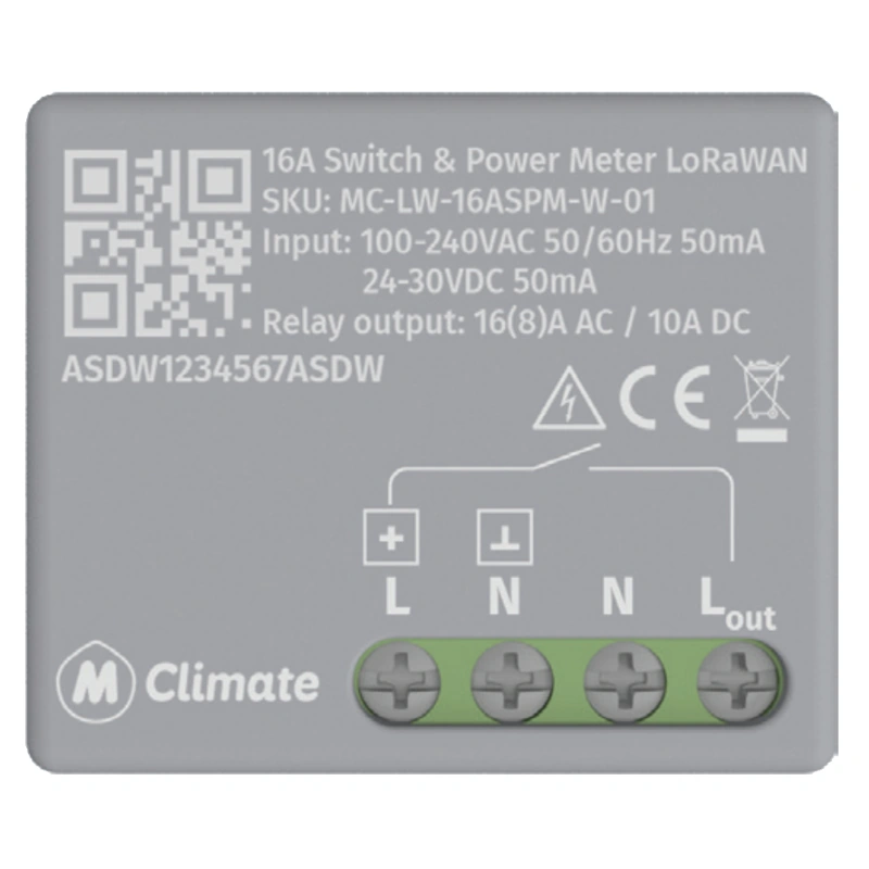 mClimate 16A Switch & Power Meter